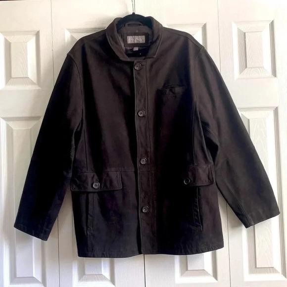 Daniel Cremieux Signature Collection Leather Jacket Brown Men XL - Picture 1 of 9